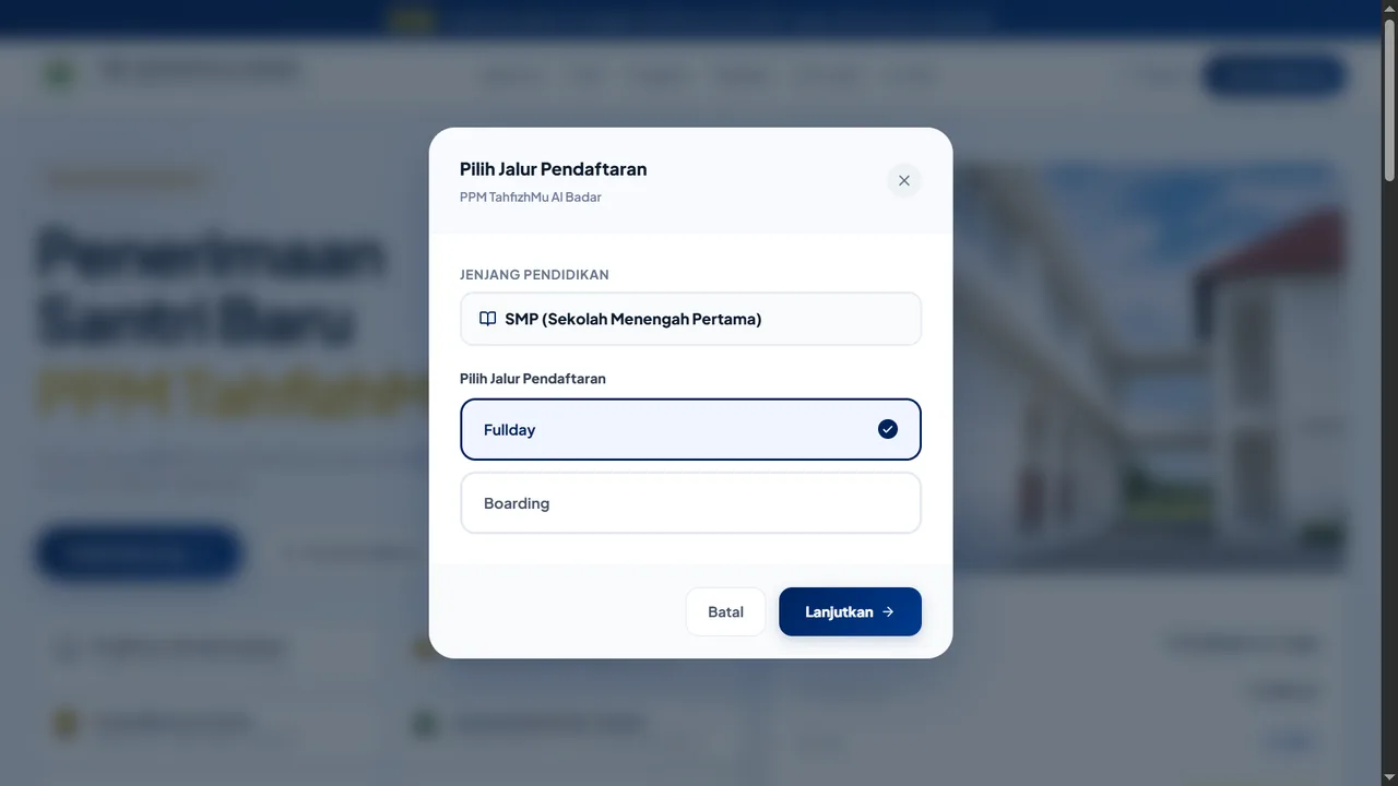 Pilihan program pendidikan